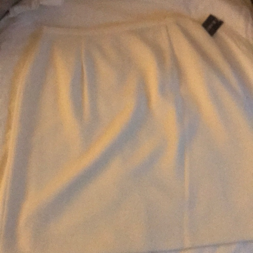 Cream Skirt w/back zipper